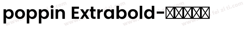 poppin Extrabold字体转换